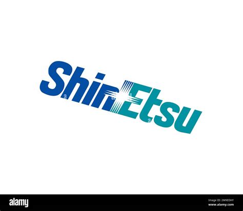 Shin Etsu Chemical, Rotated Logo, White Background B Stock Photo - Alamy