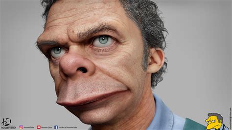 3D Model of Moe Szyslak(Real time) - ZBrushCentral