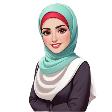 Beautiful Muslim Woman In Hijab Isolated On White Background Vector ...