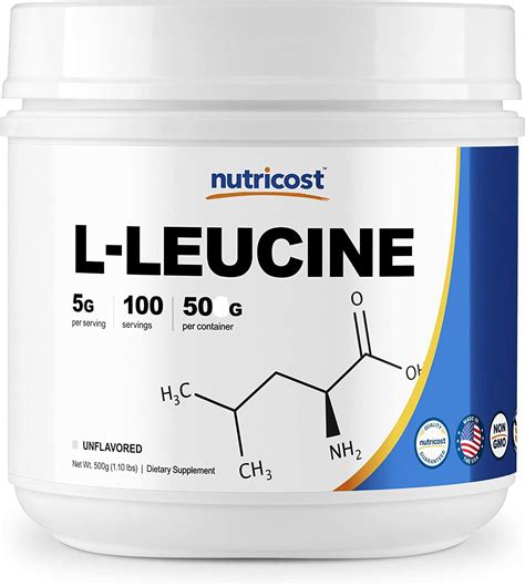 L-Leucine Pure Amino Acid Powder 50g Bottle | LA Medical Wholesale