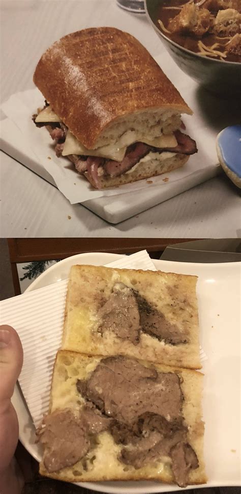 Panera’s new Steak and White Cheddar Panini : r/ExpectationVsReality