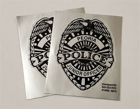 Arizona AZ Peoria Police Junior Jr Officer Badge Sticker | eBay