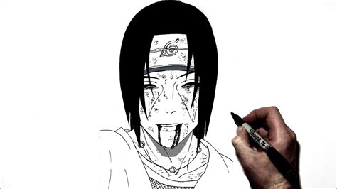 Itachi On Pole Line Art