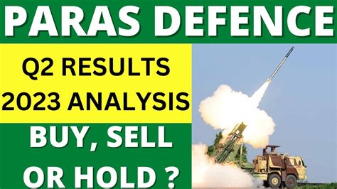 Paras Defence Share Latest News| Paras Defence Q2 Results 2023 Analysis - YouTube