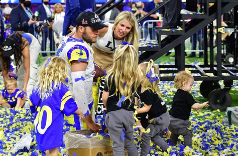 Matthew Stafford Celebrates Super Bowl LVI Win with His Daughters