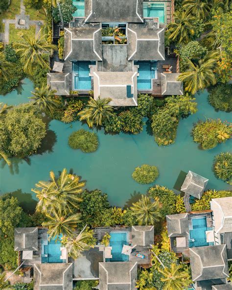 Anantara Mai Khao Phuket Villas Resort – Thailand – Lagoon Overhead Aerial View – TRAVOH