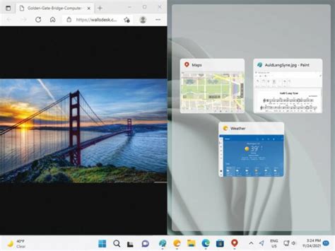 How to split the screen and arrange apps in Windows 11 - In Easy Steps