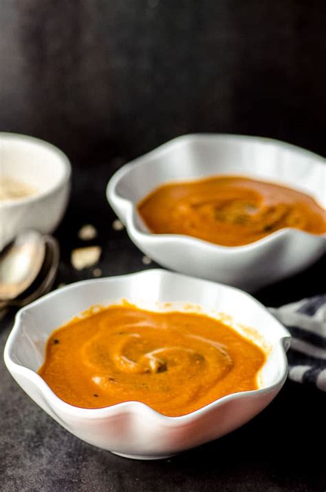 Tomato & Roasted Eggplant Soup - Vegan and Gluten-Free- May I Have That Recipe?