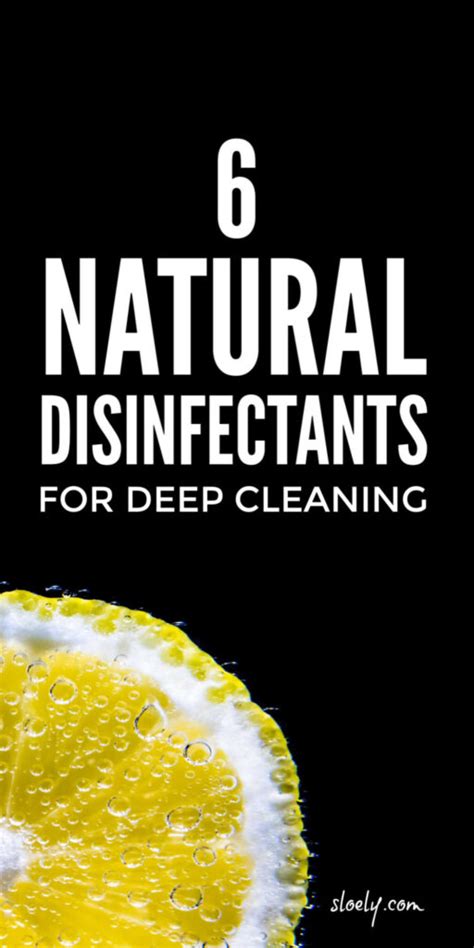 Natural DIY Disinfectant Cleaners