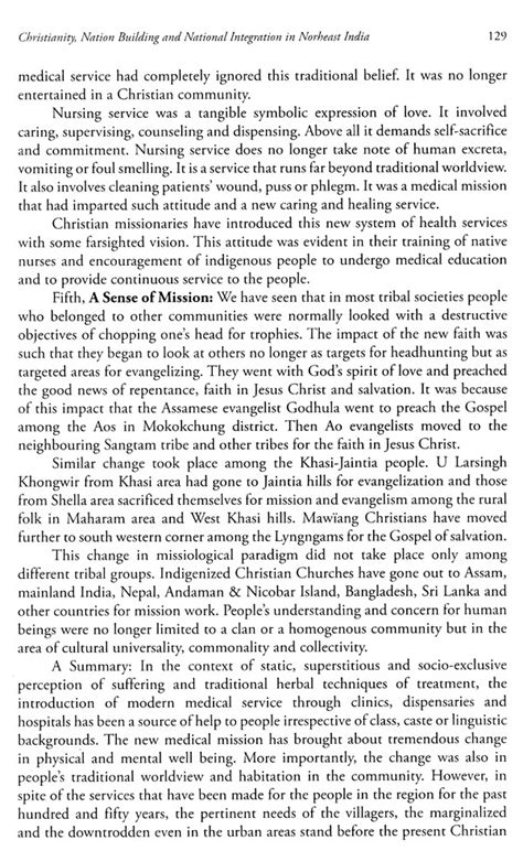 Christianity and National Integration in Northeast India (Its Role Among Tribes & Communities ...