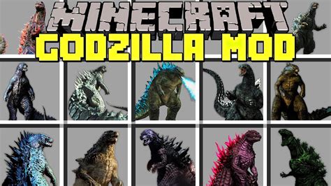 Minecraft GODZILLA MOD / SURVIVE AGAINST GIANT GODZILLA ARMY! / Modded Mini-Game - YouTube