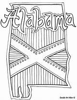 Alabama State Symbols Coloring Pages  Home sketch template