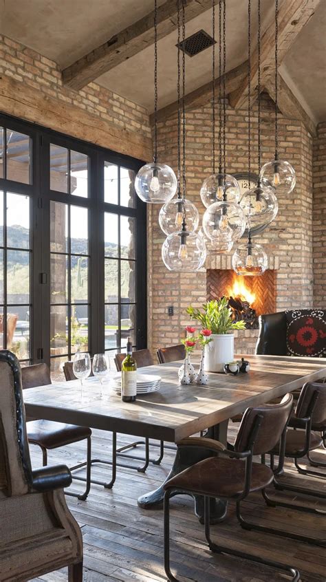 Rustic Eclectic Dining Room in 2020 | Eclectic dining room, Dining room chandelier modern ...