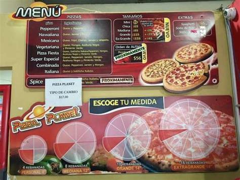 Pizza Planet menu in 22755 Ensenada, B.C., Mexico