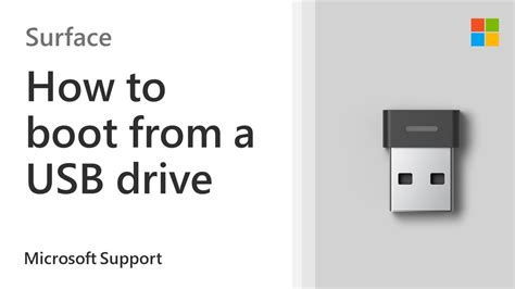 How to boot a Surface from a USB device | Microsoft - YouTube