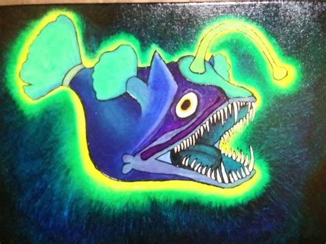 Anglerfish in 2022 | Oil painting, Angler fish, Art