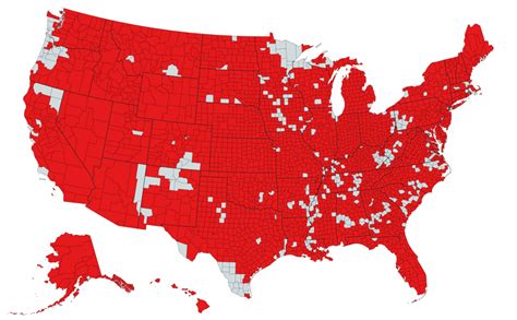 Each U.S. County that Ronald Reagan Won More Than 50% of the Vote in 1984 - Vivid Maps