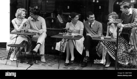 Young couples enjoying a drink at The Fleet Coffee Bar , London ...