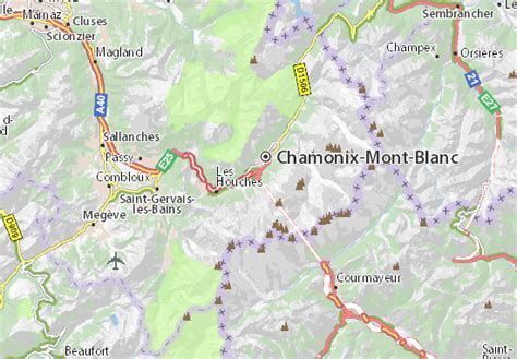 MICHELIN Tunnel du Mont-Blanc map - ViaMichelin