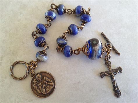 All Beautiful Catholic Beads: Our Lady, Undoer of Knots Rosary Bracelet