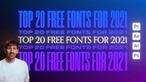 Top 20 FREE FONTS for 2023 | Photoshop, Illustrator, Premiere & After Effects