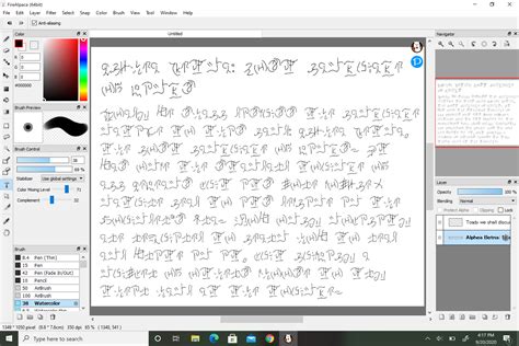 I made a quick font with the Microsoft font creator based off a fantasy language I created in ...