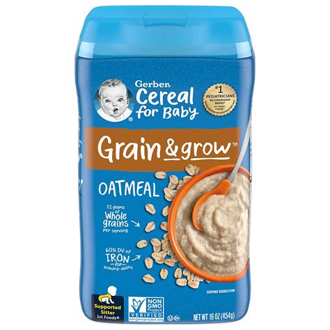 Gerber Single Grain Baby Cereal - Oatmeal 8oz /Bijirin Oat Bayi