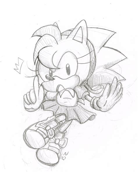 Classic Amy rose ( Free colored ) by Omiza-Zu on DeviantArt