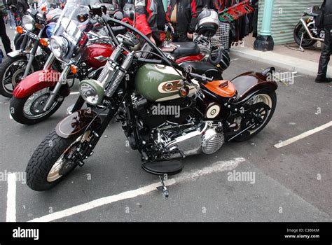 Harley Davidson Springer custom Stock Photo - Alamy