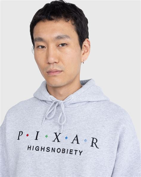 Highsnobiety x Pixar – Logo Hoodie Gray | Highsnobiety Shop