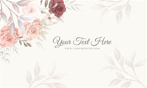 Elegant floral background with beautiful flowers ornament 3376199 Vector Art at Vecteezy