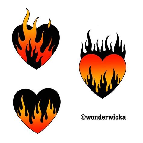 Victoria в Instagram: «Let’s set some hearts on fire🔥 *available designs* #traditional_tattoo # ...