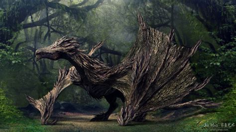 ArtStation - Wood Dragon, Jia Hao | Dragon artwork, Dragon images ...