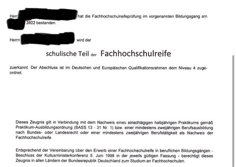 Habe ich eine Fachhochschulreife oder Fachgebundene Hochschulreife ? (Studium, Abitur, Abschluss)