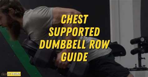 Chest Support Dumbbell Row Guide | Form, Benefits, and Muscles Worked