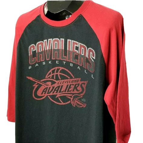 Cleveland Cavaliers T Shirt Women’s XL 3/4 Sleeve Black Maroon #NBA #GraphicTee #Casual in 2021 ...