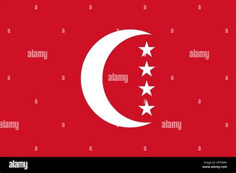 Flag of Autonomous Island of Anjouan Stock Photo - Alamy