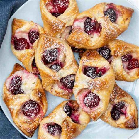 Cherry Danish with Puff Pastry - Vanilla Bean Cuisine recipes