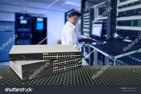 Network Gigabit Switch Power Over Ethernet Stock Photo 1463361044 ...