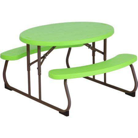Lifetime Kid's Oval Picnic Table, Lime Green, Multicolor Kids Picnic ...
