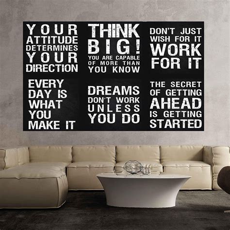 Inspirational Wall Art Decor Posters For Office, Gym, Living Room ...