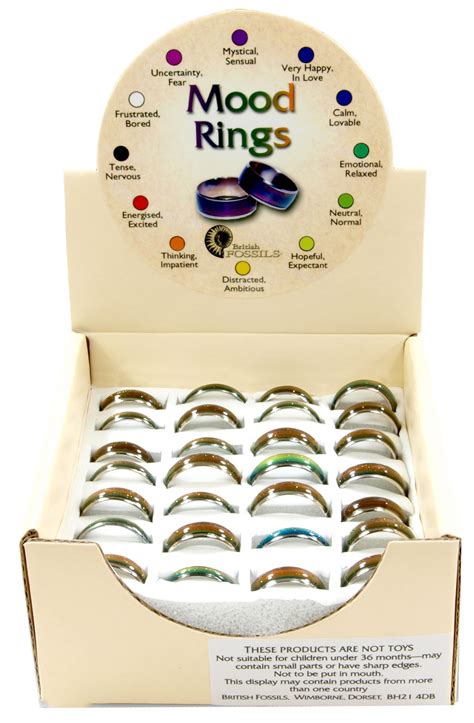 Mood Rings (Display Of 48) - Science And Nature