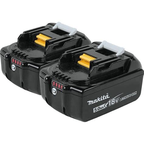 Makita 18V LXT Lithium-Ion High Capacity Battery Pack 5.0 Ah with LED Charge Level Indicator (2 ...