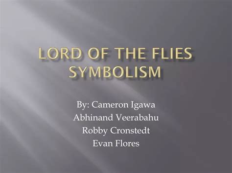 PPT - Lord of the Flies Symbolism PowerPoint Presentation, free ...