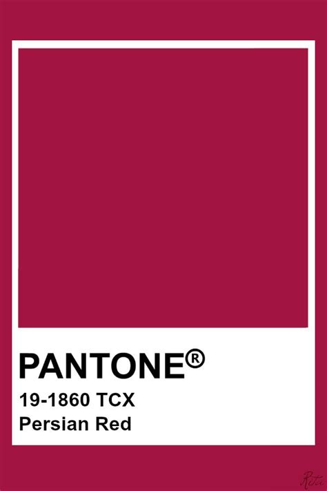 Pantone Persian Red | Pantone colour palettes, Pantone color, Pantone palette