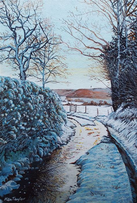 Melting Snow on a Country Road – Baron Fine Art