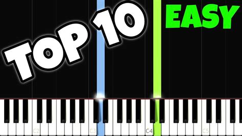 Top 10 Easy Piano Songs for the Complete Beginners Chords - Chordify