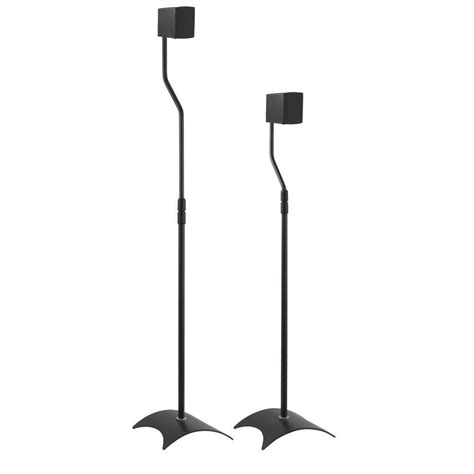 AVF Adjustable Height Speaker Floor Stands, Black (Set of 2)-EAK80B-A ...