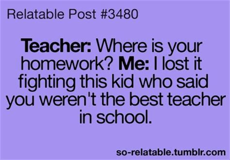 funny homework excuses - Dump A Day