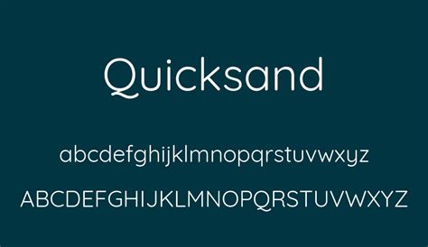 Quicksand font - Quicksand font download